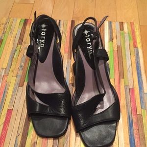 Taryn by Taryn Rose black slingbacks